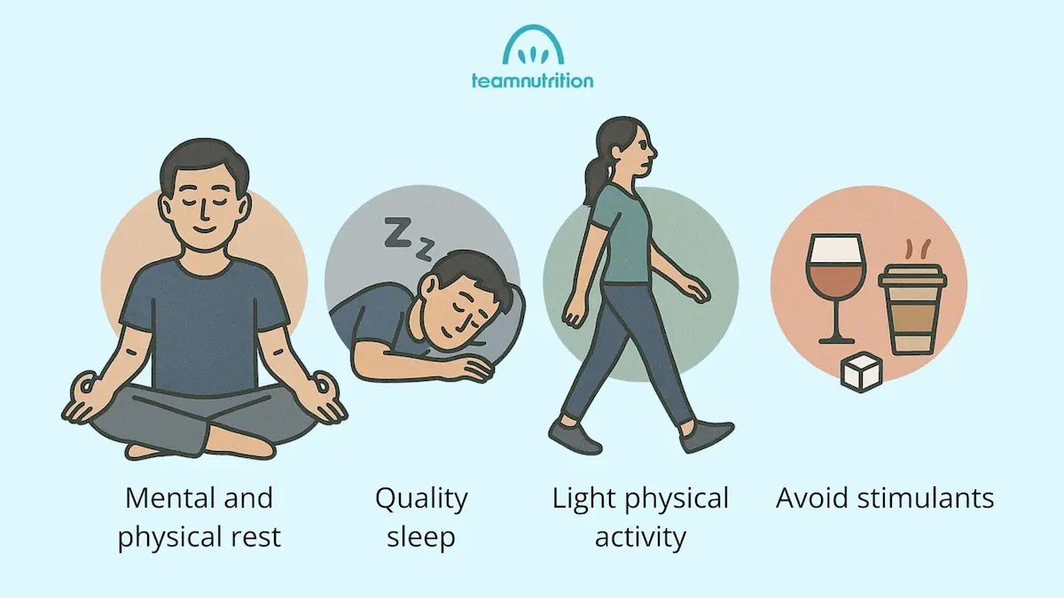 Additional Tips for Recovery Infographic