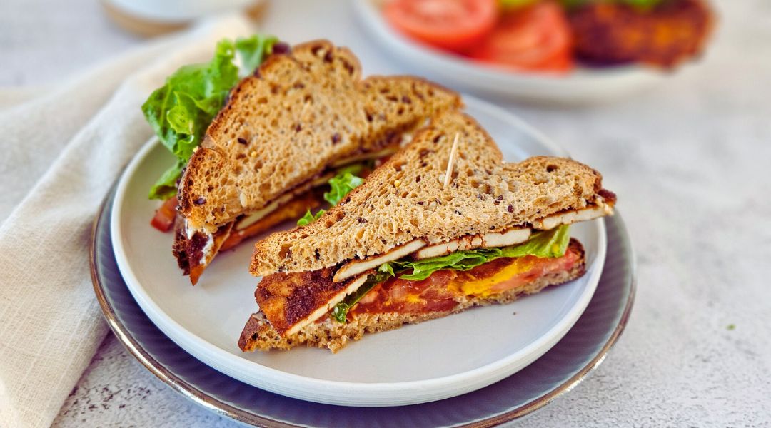 Vegan BLT with Tofu Bacon