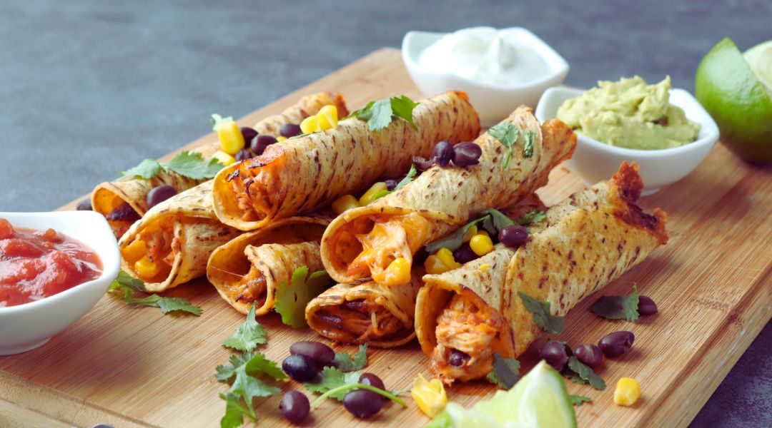 Shredded Chicken Taquitos