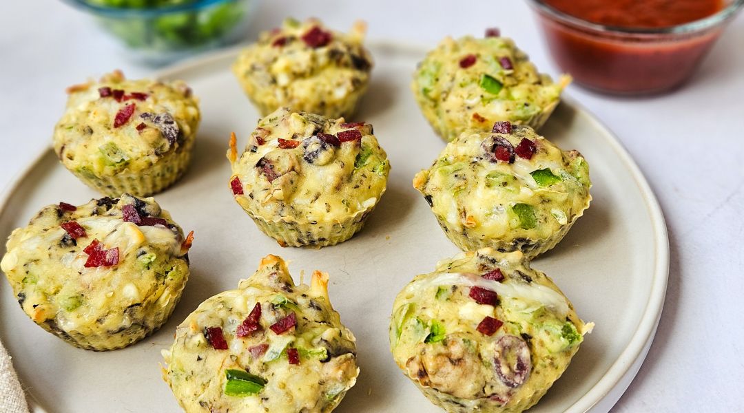 pizza-style savoury muffins