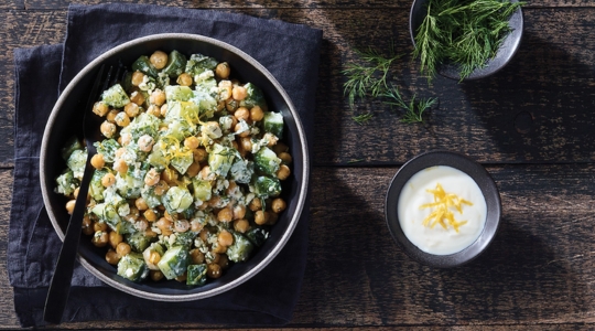 salade de concombre fraîche