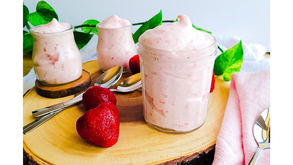 strawberry mousse