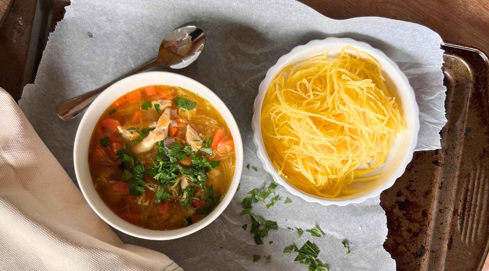 Chicken and Squash Noodle Soup
