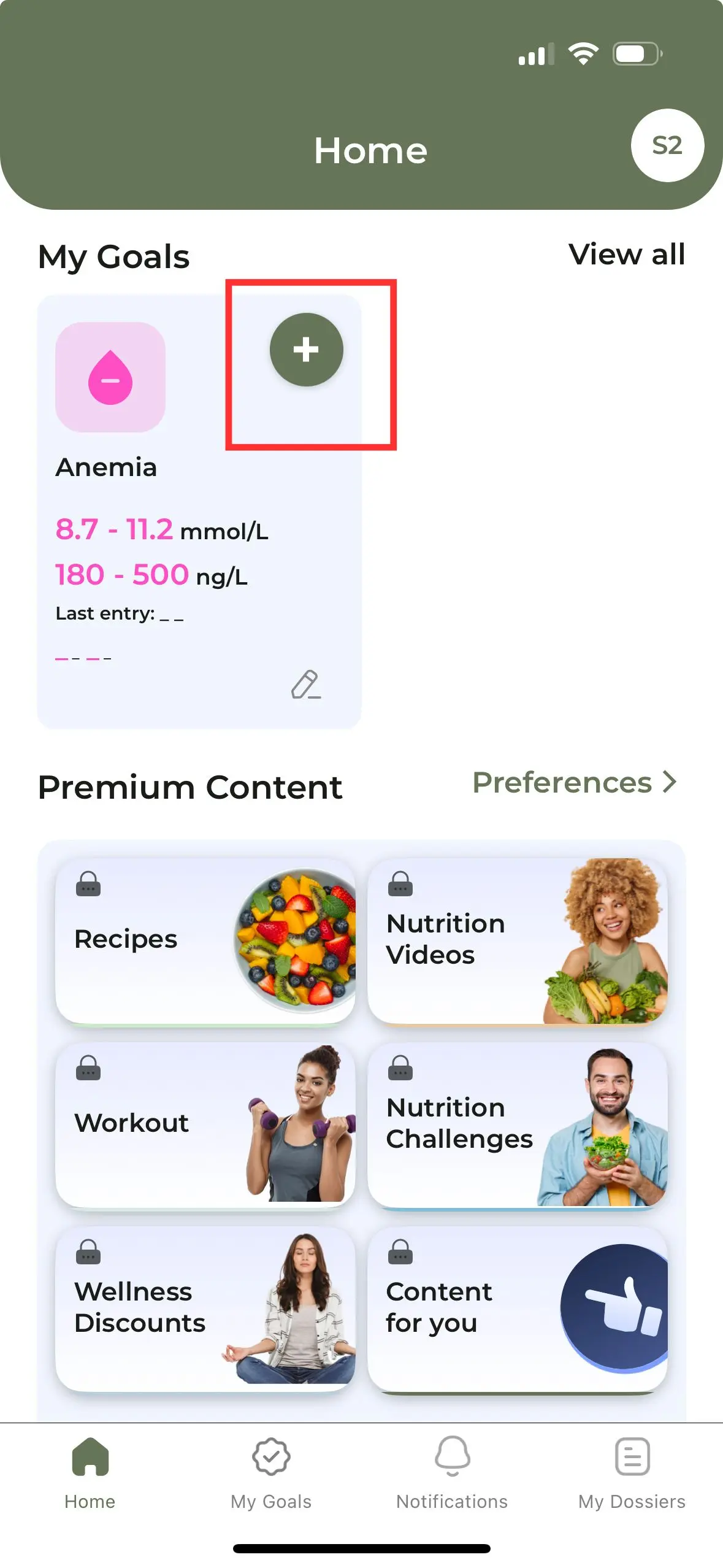 How to add health data?