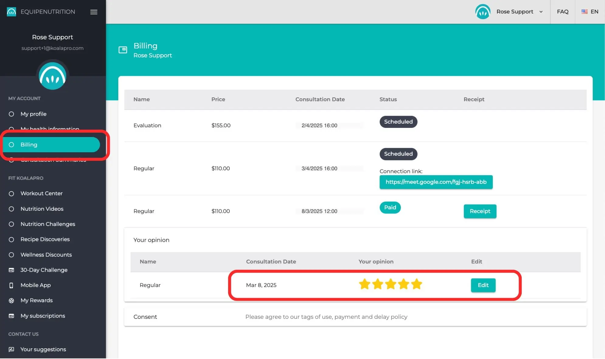 1.11 Why am I being asked for a satisfaction rating