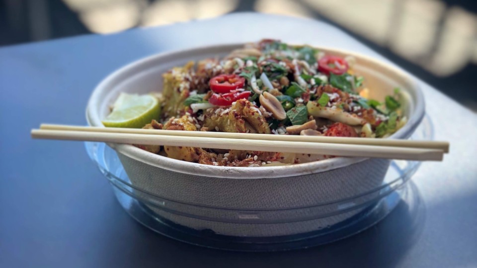 Satay Tofu Noodle Soup from Tamarind