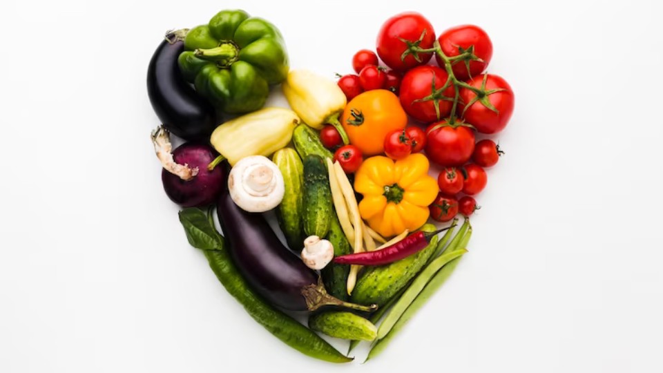 heart-shaped vegetables