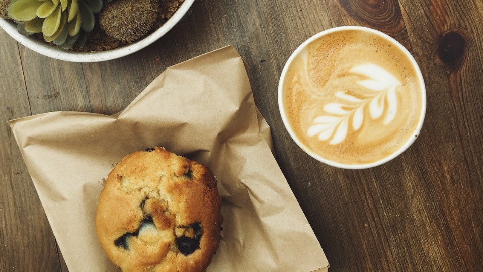 High-Protein Snack and a coffee