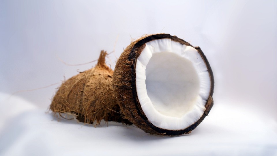 sliced coconut