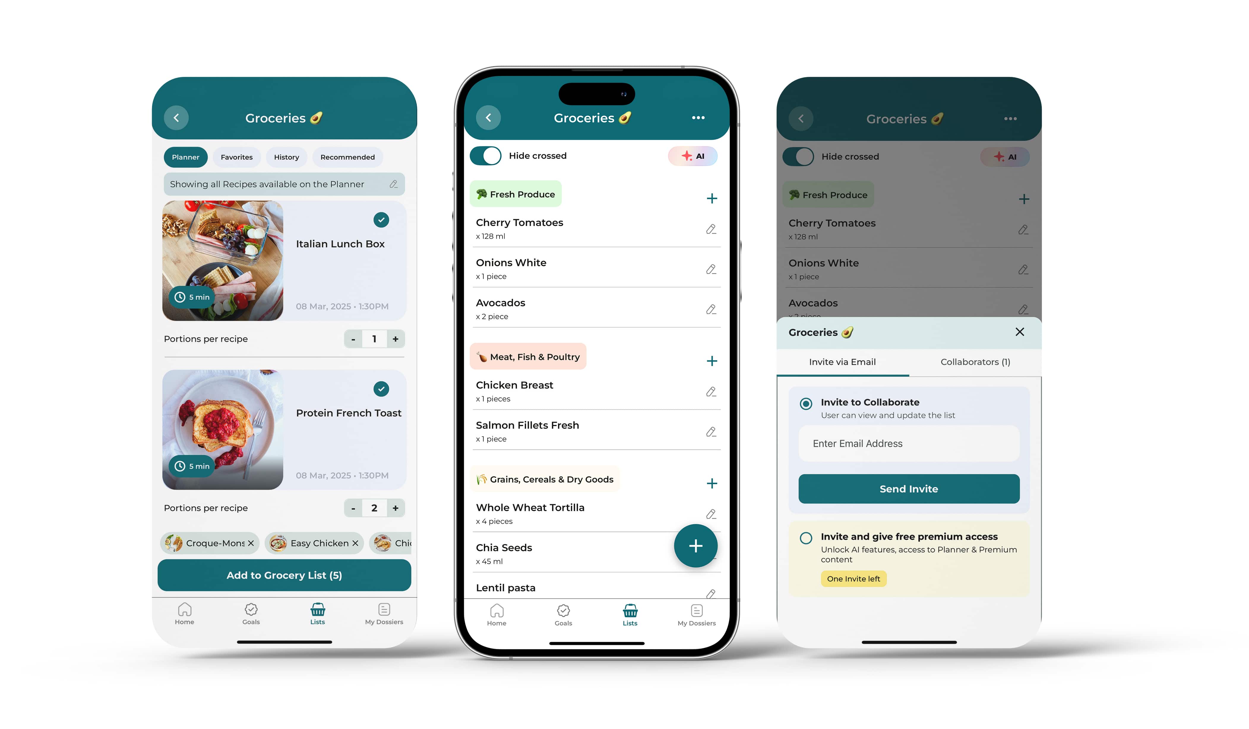 koalapro app new grocery list features