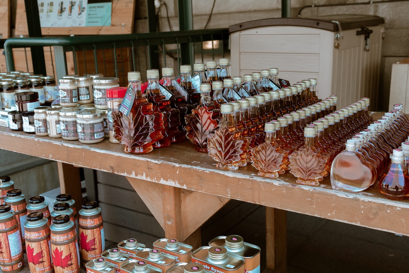 Maple products at a sugar shack