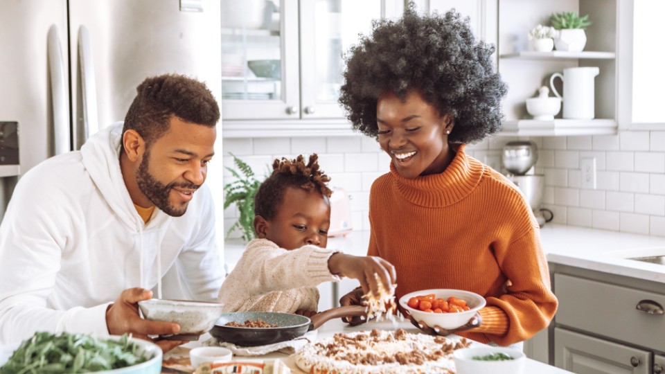 family cooking