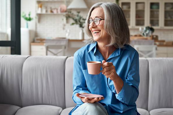 woman drinking tea image by instaphotos