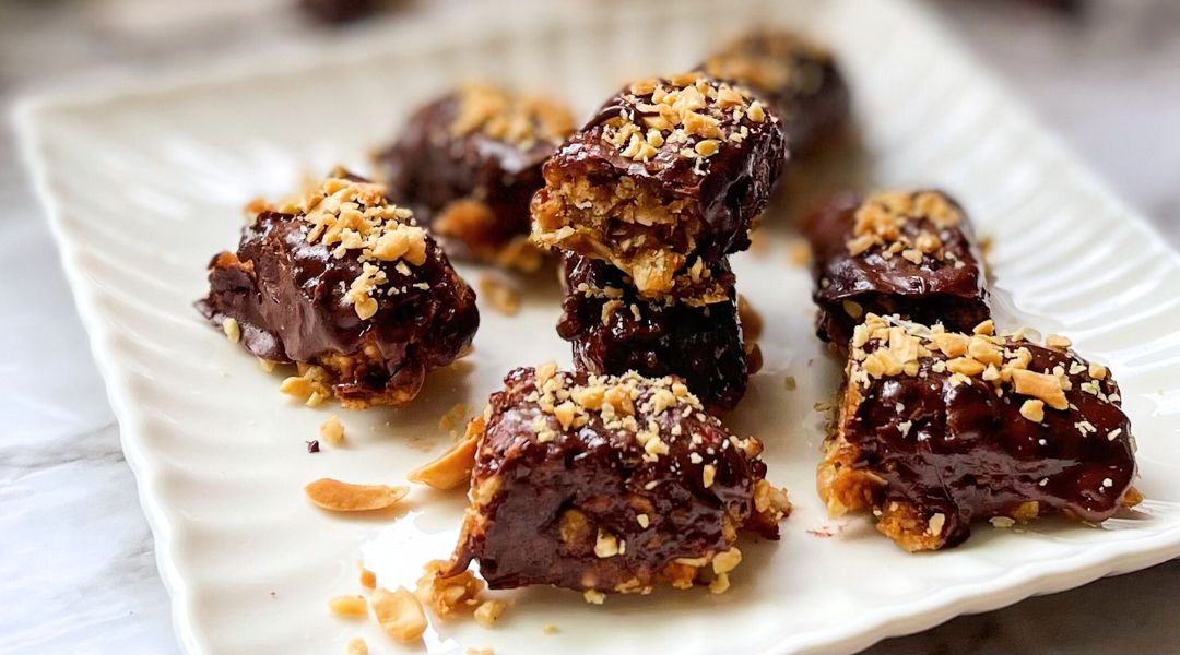 Homemade Snickers Bites