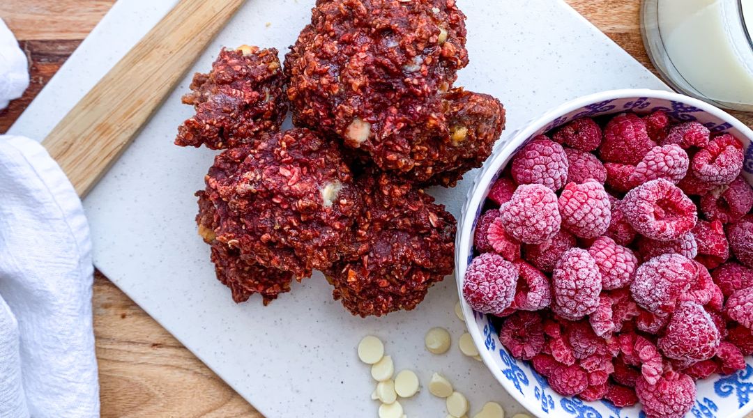 Beet, Raspberry, and White Chocolate Bars