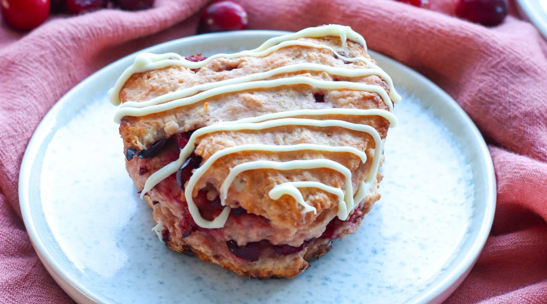 Cranberry Scones with Balsamic Vinegar