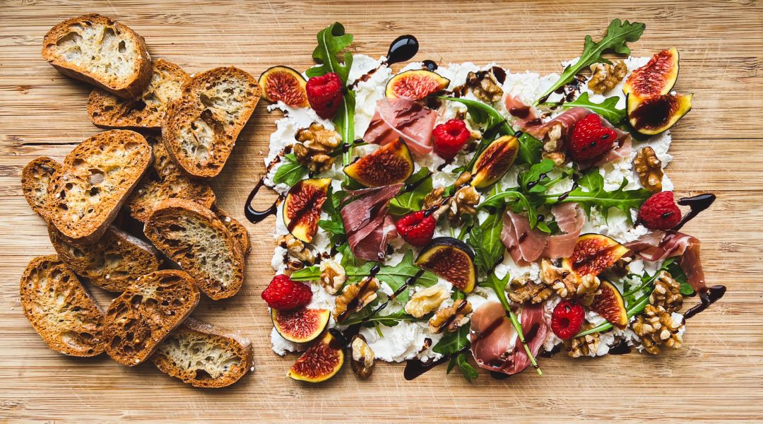 Butter Board with Goat Cheese and Figs