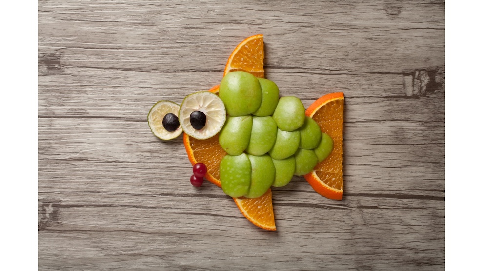 fish in fruit