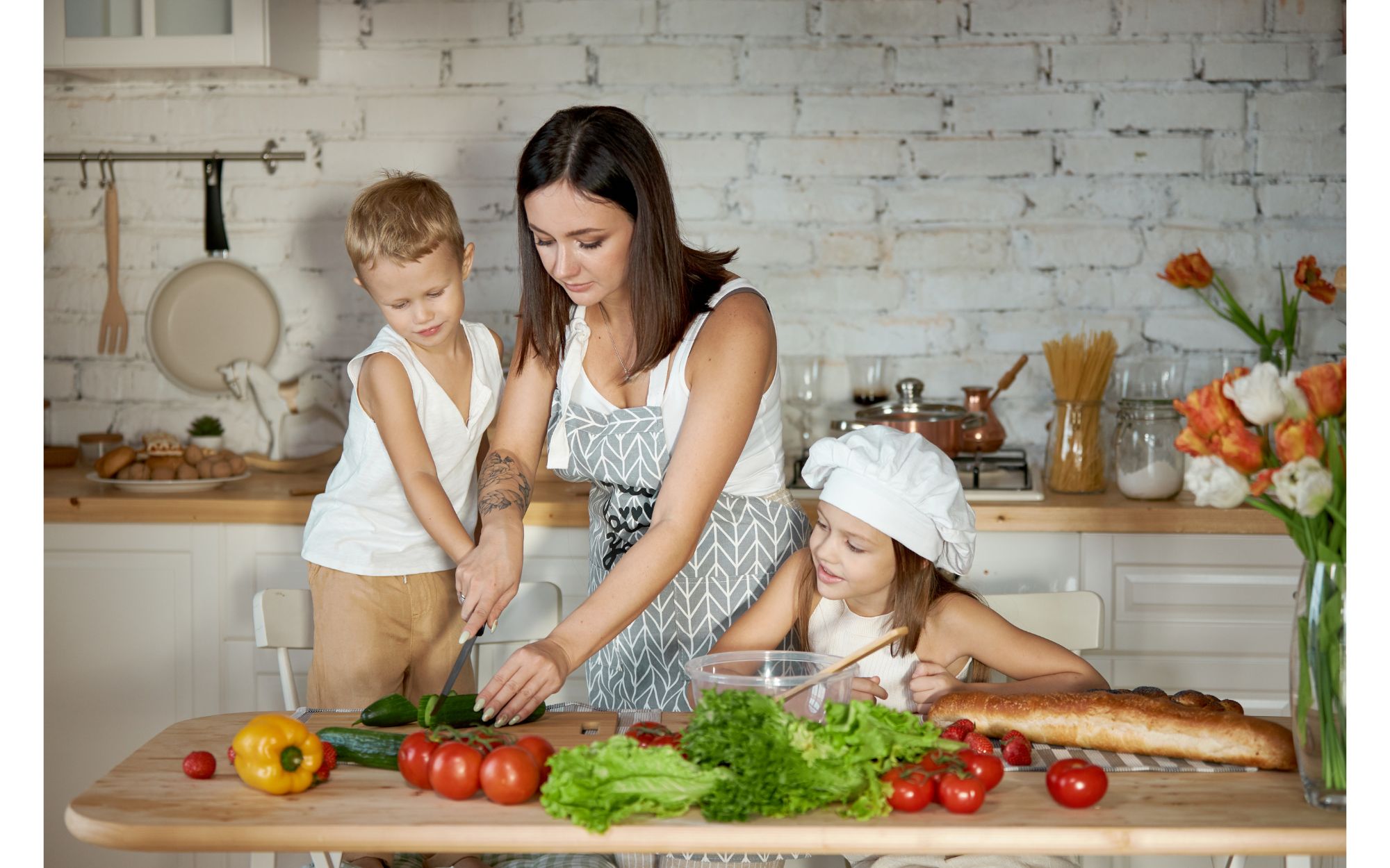 family cooking