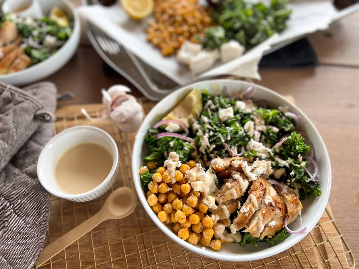 Kale and Chickpea Buddha Bowl Recipe from our Dietitian Nutritionist