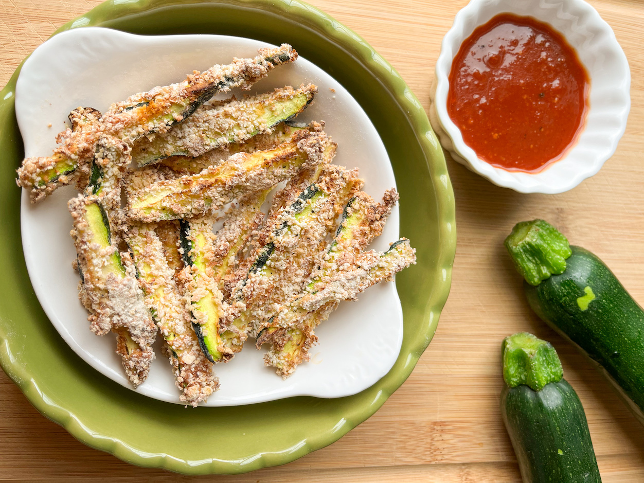 Air Fryer Zucchini Fries Recipe from our Dietitian Nutritionist