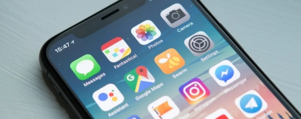 Phone with various Apps