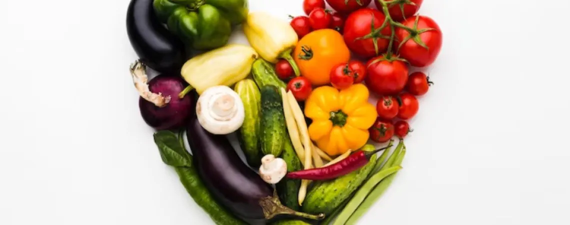 heart-shaped vegetables
