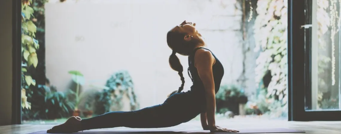 Woman doing yoga