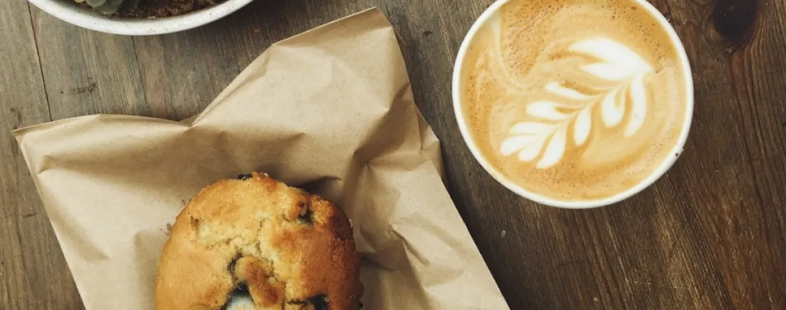 High-Protein Snack and a coffee