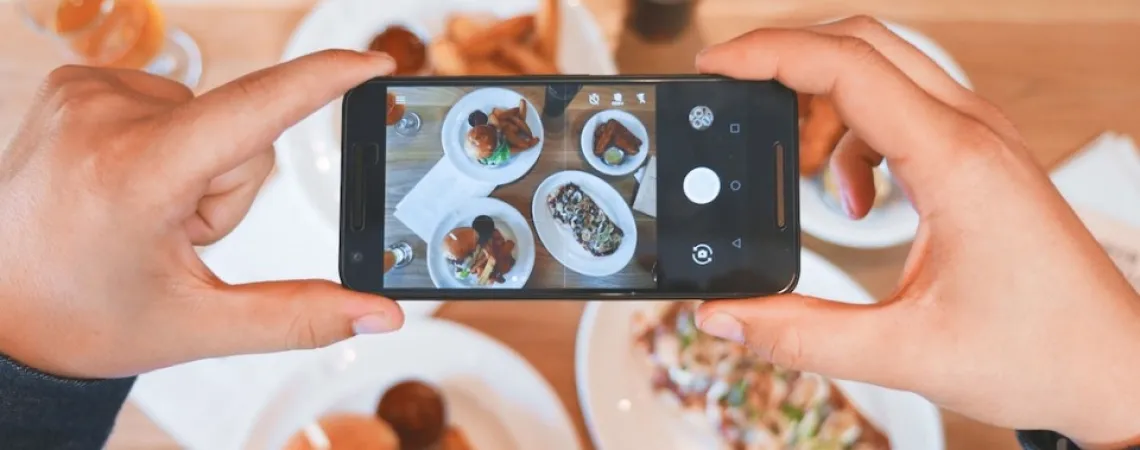 technology, application, meal photo