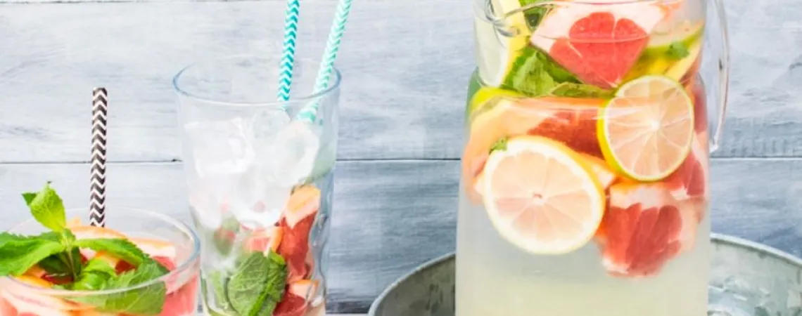 Infused water for hot days