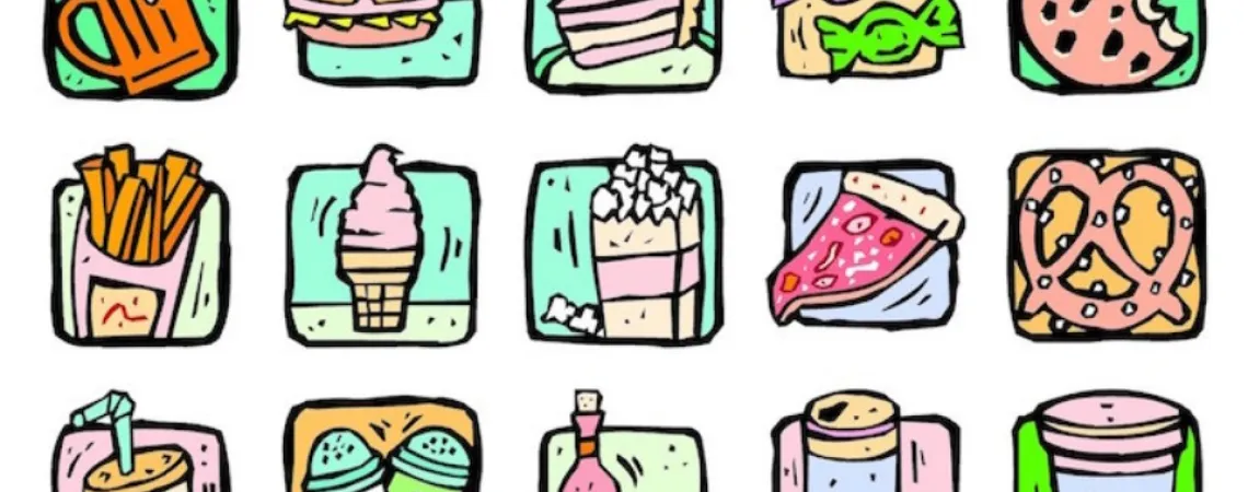 cartoon food board