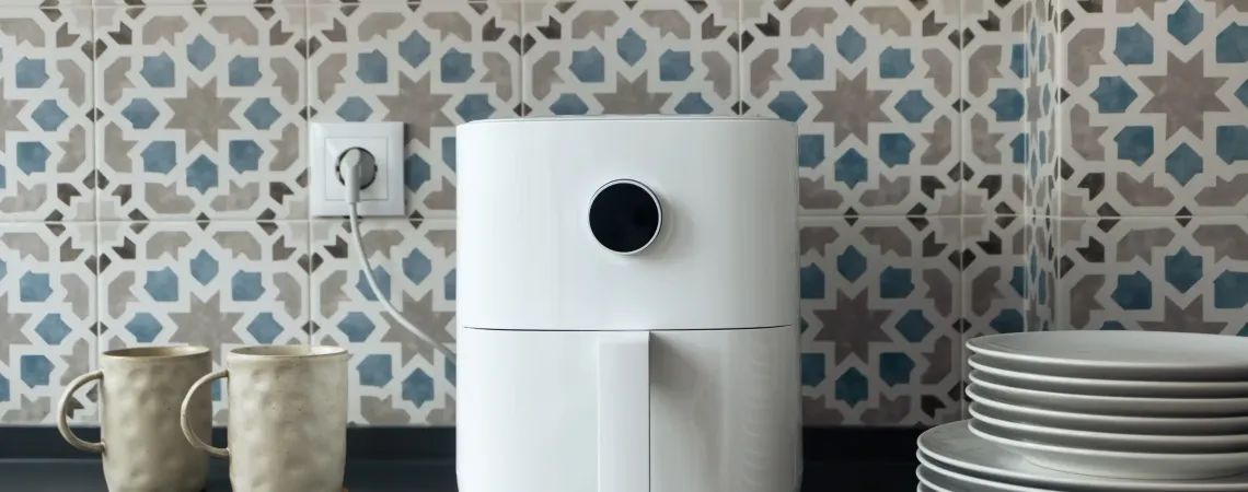 air fryer in a kitchen, healthy recipe