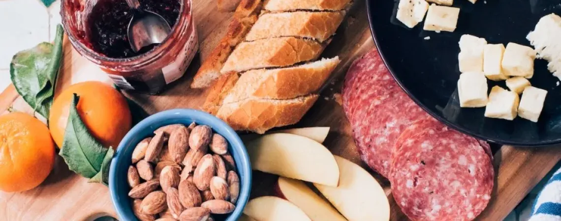 cheese and charcuterie board