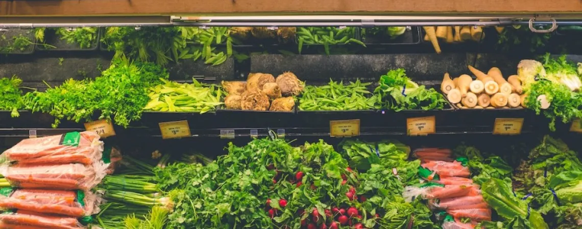 vegetables alley in a Healthy Grocery Store in Toronto
