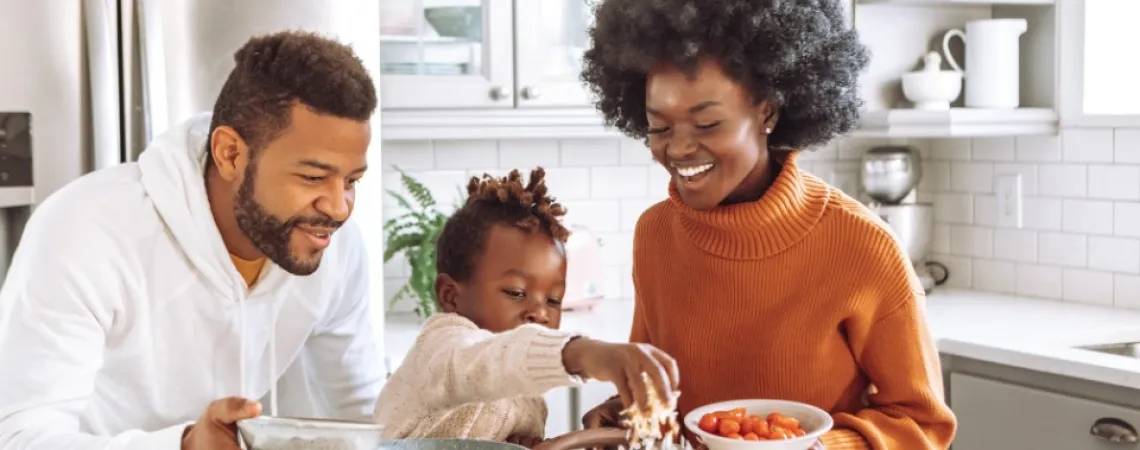 family cooking