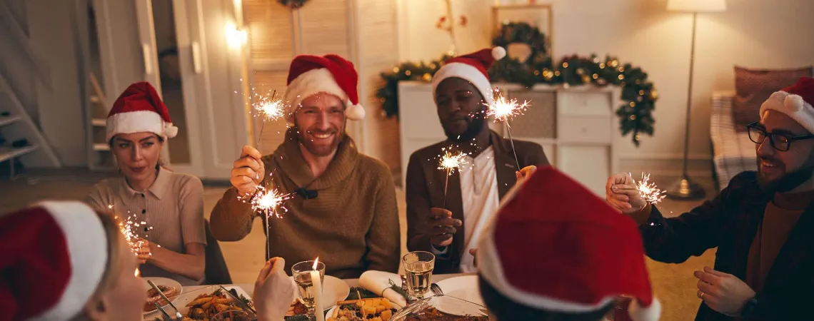 Amis souper nouvel an - New year friends dinner