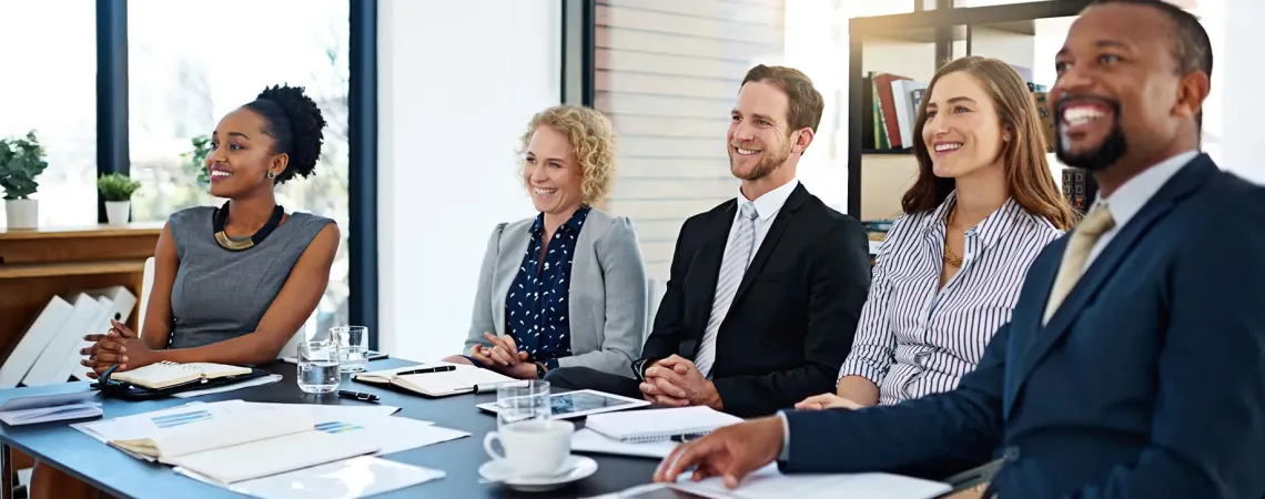 Groupe de professionnels souriants - Smiling professionals