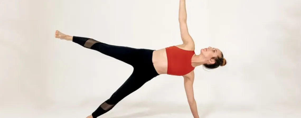 Woman doing pilates