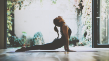 Woman doing yoga