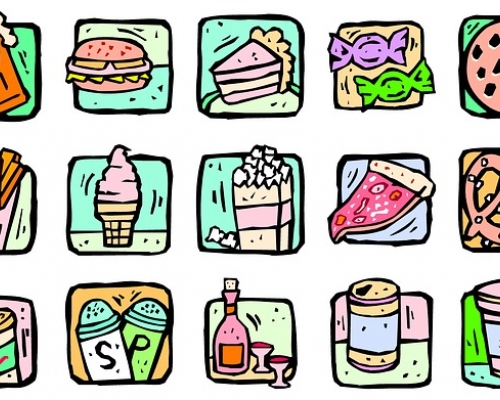 cartoon food board