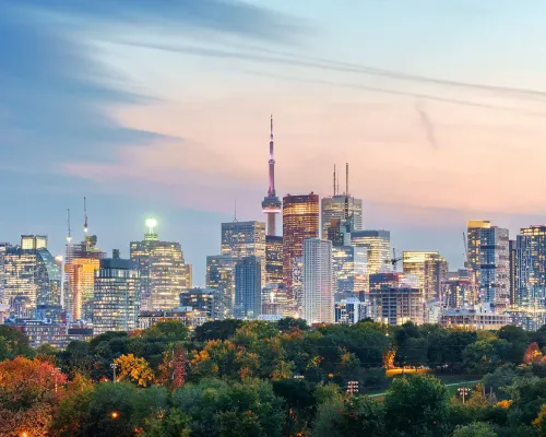 Skyline view of Toronto