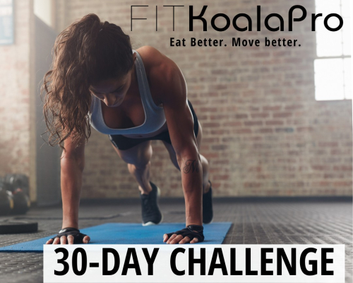 woman training for the 30-day challenge