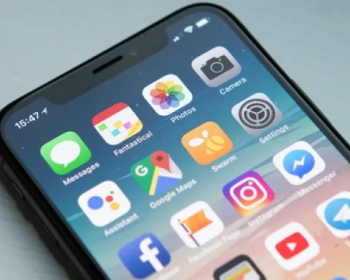 Phone with various Apps