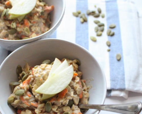 Carrot Cake Style Oatmeal