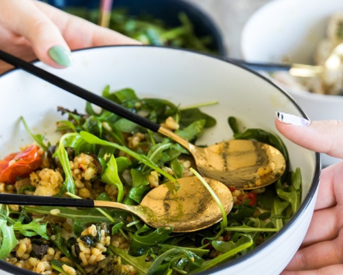 Exchange of a salad bowl