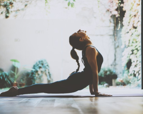 Woman doing yoga