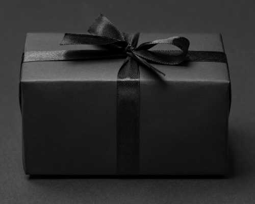 Cadeau emballage noir - Gift black wrap