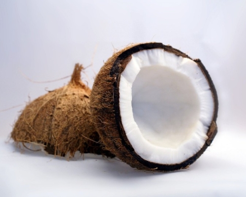 sliced coconut