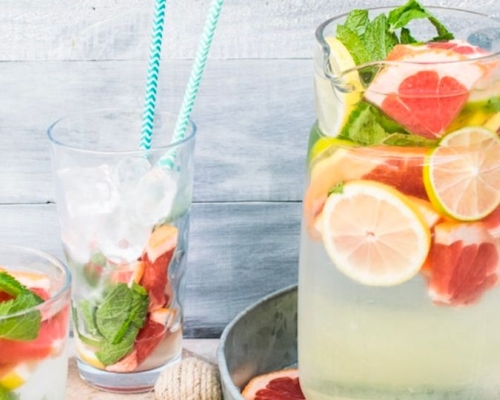 Infused water for hot days